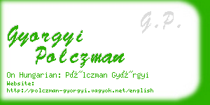 gyorgyi polczman business card